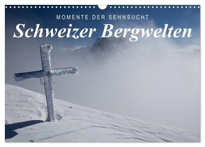 Momente der Sehnsucht: Schweizer Bergwelten (Wandkalender 2024 DIN A3 quer), CALVENDO Monatskalender von Tschöpe,  Frank