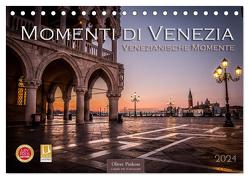 Momenti di Venezia – Venezianische Momente (Tischkalender 2024 DIN A5 quer), CALVENDO Monatskalender von Pinkoss,  Oliver