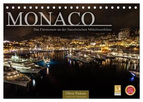 Monaco – Das Fürstentum an der französischen Mittelmeerküste (Tischkalender 2024 DIN A5 quer), CALVENDO Monatskalender von Pinkoss,  Oliver