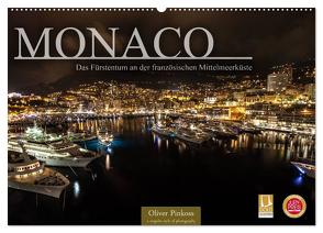 Monaco – Das Fürstentum an der französischen Mittelmeerküste (Wandkalender 2024 DIN A2 quer), CALVENDO Monatskalender von Pinkoss,  Oliver