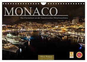 Monaco – Das Fürstentum an der französischen Mittelmeerküste (Wandkalender 2024 DIN A4 quer), CALVENDO Monatskalender von Pinkoss,  Oliver