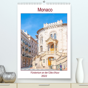 Monaco – Fürstentum an der Côte d’Azur (Premium, hochwertiger DIN A2 Wandkalender 2022, Kunstdruck in Hochglanz) von Schwarze,  Nina