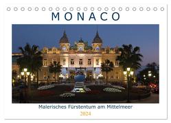 Monaco – Malerisches Fürstentum am Mittelmeer (Tischkalender 2024 DIN A5 quer), CALVENDO Monatskalender von Neitmann,  Volko