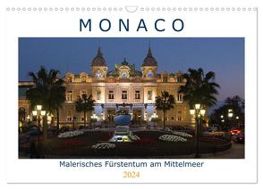 Monaco – Malerisches Fürstentum am Mittelmeer (Wandkalender 2024 DIN A3 quer), CALVENDO Monatskalender von Neitmann,  Volko