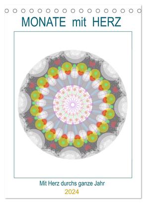 Monate mit Herz (Tischkalender 2024 DIN A5 hoch), CALVENDO Monatskalender von Zapf,  Gabi