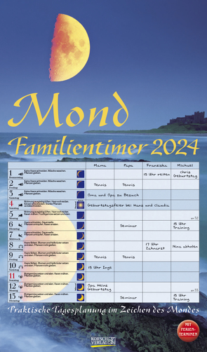 Mond-Familientimer 2024 von Korsch Verlag