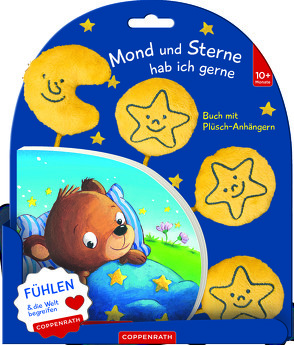 Mond und Sterne hab ich gerne (Buch mit Plüsch-Anhängern) von Kraushaar,  Sabine