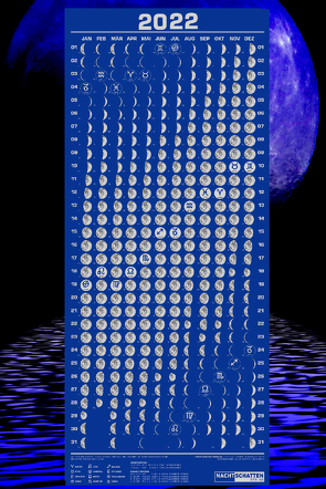 Mondphasenkalender 2022 von Liggenstorfer,  Roger