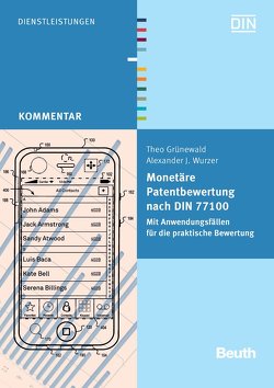 Monetäre Patentbewertung nach DIN 77100 – Buch mit E-Book von Grünewald,  Theo, Wurzer,  Alexander J.