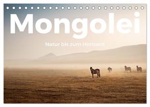 Mongolei – Natur bis zum Horizont (Tischkalender 2024 DIN A5 quer), CALVENDO Monatskalender von Scott,  M.