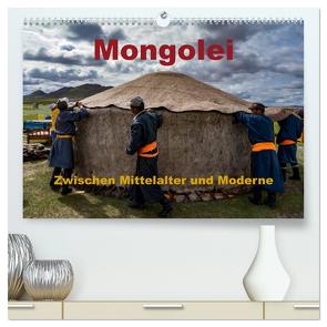 Mongolei – Zwischen Mittelalter und Moderne (hochwertiger Premium Wandkalender 2024 DIN A2 quer), Kunstdruck in Hochglanz von Störmer,  Roland