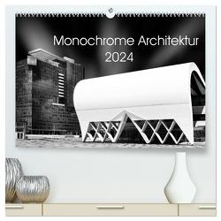 Monochrome Architektur (hochwertiger Premium Wandkalender 2024 DIN A2 quer), Kunstdruck in Hochglanz von Wolf,  David