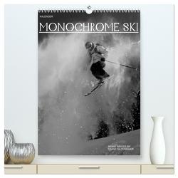 Monochrome Ski (hochwertiger Premium Wandkalender 2024 DIN A2 hoch), Kunstdruck in Hochglanz von Faltermaier,  Franz