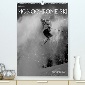 Monochrome Ski (Premium, hochwertiger DIN A2 Wandkalender 2023, Kunstdruck in Hochglanz) von Faltermaier,  Franz