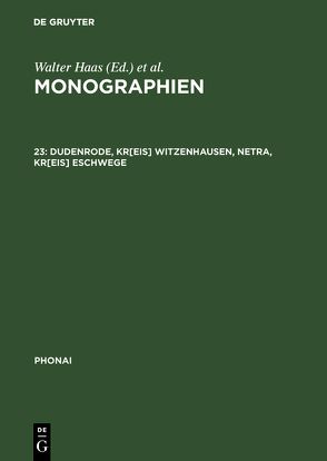 Monographien / Dudenrode, Kr[eis] Witzenhausen, Netra, Kr[eis] Eschwege von Güntherodt,  Ingrid