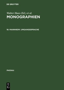 Monographien / Mannheim. Umgangssprache von Karch,  Dieter