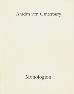 Monologion von Anselm von Canterbury
