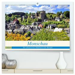 Monschau – Ein sehenswertes Städchen in der Rureifel (hochwertiger Premium Wandkalender 2024 DIN A2 quer), Kunstdruck in Hochglanz von Klatt,  Arno