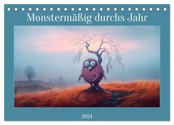 Monstermäßig durchs Jahr (Tischkalender 2024 DIN A5 quer), CALVENDO Monatskalender von Dittmann,  Bettina