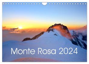 Monte Rosa (Wandkalender 2024 DIN A4 quer), CALVENDO Monatskalender von Kehl,  Michael