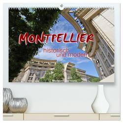 Montpellier – historisch und modern (hochwertiger Premium Wandkalender 2024 DIN A2 quer), Kunstdruck in Hochglanz von Haafke,  Udo
