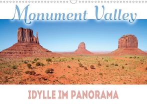 MONUMENT VALLEY Idylle im Panorama (Wandkalender 2021 DIN A3 quer) von Viola,  Melanie