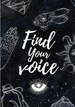 Moon Collection / Notizbuch, Bullet Journal, Journal, Planer, Tagebuch „Find your Voice“ von Scharte,  Christin