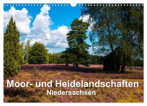 Moor- und Heidelandschaften Niedersachsen (Wandkalender 2024 DIN A3 quer), CALVENDO Monatskalender von E. Hornecker,  Heinz