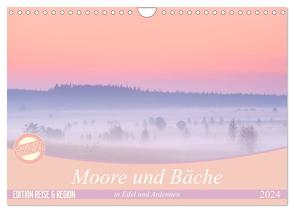 Moore und Bäche in Eifel und Ardennen (Wandkalender 2024 DIN A4 quer), CALVENDO Monatskalender von Schnepp,  Rolf