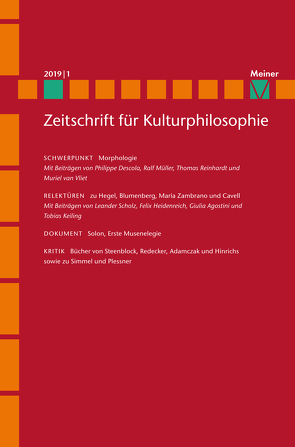 Morphologie von Agostini,  Giulia, Descola,  Philippe, Frischmann,  Bärbel, Greite,  Till, Heidenreich,  Felix, Keiling,  Tobias, Konersmann,  Ralf, Liepert,  Heiko, Müller,  Ralf, Reinhardt,  Thomas, Scheier,  Claus-Artur, Scholz,  Leander, Vliet,  Muriel van, Westerkamp,  Dirk, Zwarg,  Robert