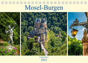 Mosel-Burgen (Tischkalender 2023 DIN A5 quer) von Hess,  Erhard