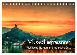 Mosel Impressionen Mystische Burgen und magische Orte (Tischkalender 2024 DIN A5 quer), CALVENDO Monatskalender von Wenske,  Steffen