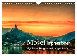 Mosel Impressionen Mystische Burgen und magische Orte (Wandkalender 2024 DIN A4 quer), CALVENDO Monatskalender von Wenske,  Steffen