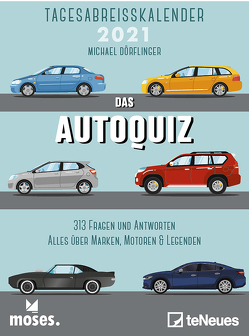 moses Autoquiz 2021 Tagesabreißkalender – 11,8×15,9 – Autokalender – Quizkalender von Dörflinger,  Michael