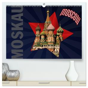Moskau – Moscow (hochwertiger Premium Wandkalender 2024 DIN A2 quer), Kunstdruck in Hochglanz von Koch,  Hermann