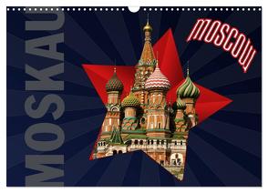 Moskau – Moscow (Wandkalender 2024 DIN A3 quer), CALVENDO Monatskalender von Koch,  Hermann