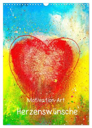 Motivation-Art Herzenswünsche (Wandkalender 2024 DIN A3 hoch), CALVENDO Monatskalender von Lehmann,  Joerg