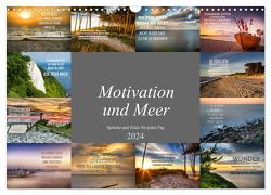 Motivation und Meer (Wandkalender 2024 DIN A3 quer), CALVENDO Monatskalender von Meutzner,  Dirk
