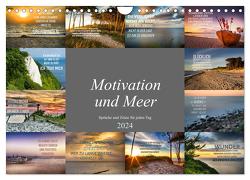 Motivation und Meer (Wandkalender 2024 DIN A4 quer), CALVENDO Monatskalender von Meutzner,  Dirk