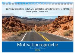Motivationssprüche Erfolgsweg (Tischkalender 2024 DIN A5 quer), CALVENDO Monatskalender von MOTIVATIONPUUR,  MOTIVATIONPUUR