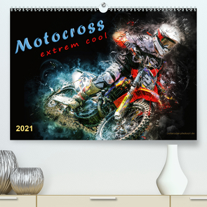 Motocross – extrem cool (Premium, hochwertiger DIN A2 Wandkalender 2021, Kunstdruck in Hochglanz) von Roder,  Peter