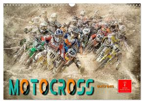 Motocross extrem (Wandkalender 2024 DIN A3 quer), CALVENDO Monatskalender von Roder,  Peter