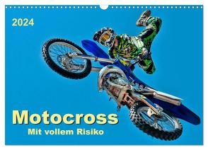 Motocross – mit vollem Risiko (Wandkalender 2024 DIN A3 quer), CALVENDO Monatskalender von Roder,  Peter