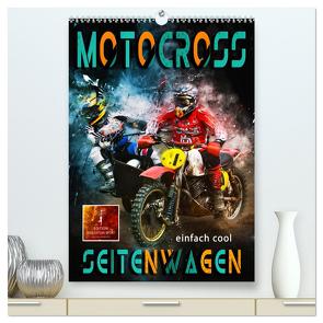 Motocross Seitenwagen – einfach cool (hochwertiger Premium Wandkalender 2024 DIN A2 hoch), Kunstdruck in Hochglanz von Roder,  Peter
