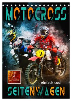 Motocross Seitenwagen – einfach cool (Tischkalender 2024 DIN A5 hoch), CALVENDO Monatskalender von Roder,  Peter