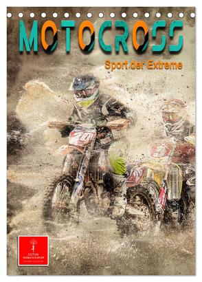 Motocross – Sport der Extreme (Tischkalender 2024 DIN A5 hoch), CALVENDO Monatskalender von Roder,  Peter