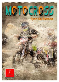 Motocross – Sport der Extreme (Wandkalender 2024 DIN A2 hoch), CALVENDO Monatskalender von Roder,  Peter