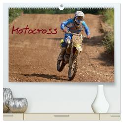 Motocross – Terminplaner (hochwertiger Premium Wandkalender 2024 DIN A2 quer), Kunstdruck in Hochglanz von Dietrich,  Jochen