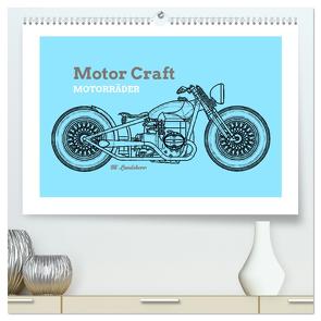 Motor Craft Motorräder (hochwertiger Premium Wandkalender 2024 DIN A2 quer), Kunstdruck in Hochglanz von Landsherr,  Uli