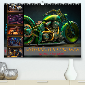 Motorrad illusionen (hochwertiger Premium Wandkalender 2024 DIN A2 quer), Kunstdruck in Hochglanz von Meutzner,  Dirk